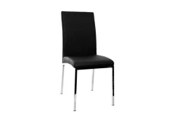 Sale Miliboo Lote de 2 sillas diseño poliuretano negras SIMEA