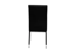 Sale Miliboo Lote de 2 sillas diseño poliuretano negras SIMEA