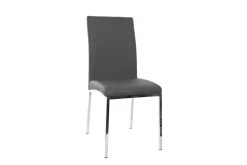 Shop Miliboo Lote de 2 sillas diseño poliuretano gris SIMEA