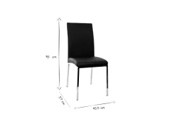 Shop Miliboo Lote de 2 sillas diseño poliuretano gris SIMEA
