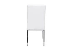 Shop Miliboo Lote de 2 sillas diseño poliuretano blanco SIMEA