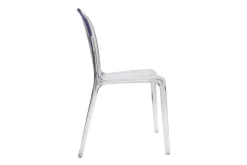 Shop Miliboo Lote de 2 sillas diseño transparente policarbonato THALYSSE