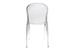 Shop Miliboo Lote de 2 sillas diseño transparente policarbonato THALYSSE