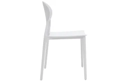 Online Miliboo Lote de 2 sillas modernas blancas polipropileno ANNA