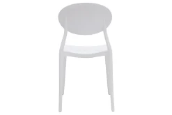 Online Miliboo Lote de 2 sillas modernas blancas polipropileno ANNA