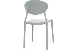 Flash Sale Miliboo Lote de 2 sillas modernas gris polipropileno ANNA