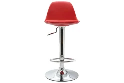 Online Miliboo Lote de 2 taburetes de bar diseño rojos STEEVY