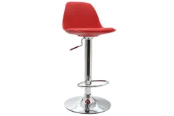 Online Miliboo Lote de 2 taburetes de bar diseño rojos STEEVY