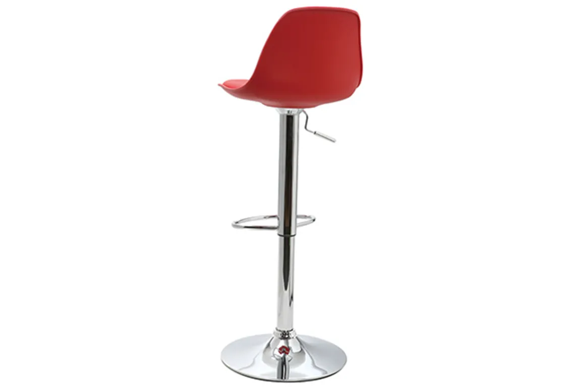 Online Miliboo Lote de 2 taburetes de bar diseño rojos STEEVY