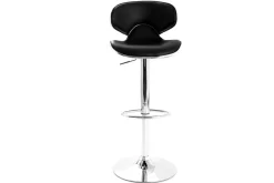 Discount Miliboo Lote de 2 taburetes de bar de diseño negros PEGASE