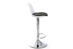 Cheap Miliboo Lote de 2 taburetes de diseño blanco y negro STEEVY