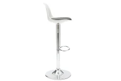 Cheap Miliboo Lote de 2 taburetes de diseño blanco y negro STEEVY