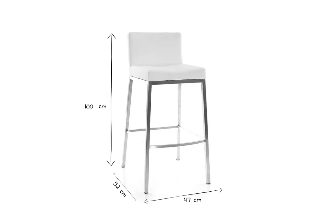 Fashion Miliboo Lote de 2 taburetes diseño blanco Epsilon