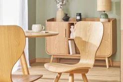 Clearance Miliboo Lote de dos sillas en fresno NORDECO