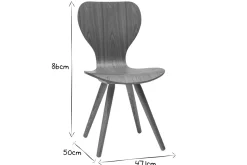 Clearance Miliboo Lote de dos sillas en fresno NORDECO