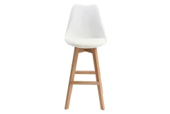 Flash Sale Miliboo Lote de dos taburetes de bar diseño blancos 65cm PAULINE
