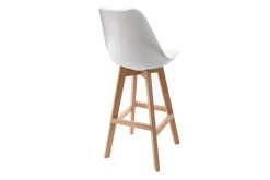 Flash Sale Miliboo Lote de dos taburetes de bar diseño blancos 65cm PAULINE