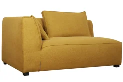 Store Miliboo Módulo de esquina izquierdo para sofá en tejido amarillo comino PLURIEL