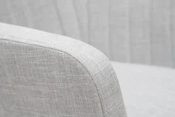 Cheap Miliboo Mecedora nórdica tejido gris claro ALEYNA