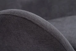 Shop Miliboo Mecedora terciopelo gris ESKUA
