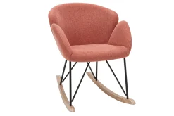 Cheap Miliboo Mecedora terciopelo terracota RHAPSODY