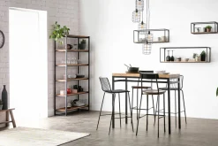 Best Sale Miliboo Mesa alta industrial en mango y metal negro YPSTER