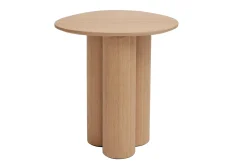 Clearance Miliboo Mesa auxiliar de madera clara HOLLEN