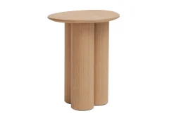 Clearance Miliboo Mesa auxiliar de madera clara HOLLEN