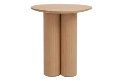 Clearance Miliboo Mesa auxiliar de madera clara HOLLEN