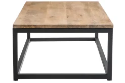 Best Sale Miliboo Mesa baja industrial de madera y metal FACTORY