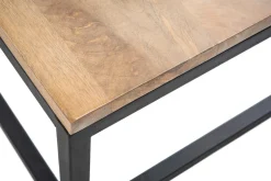 Best Sale Miliboo Mesa baja industrial de madera y metal FACTORY