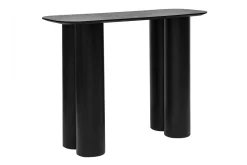 Flash Sale Miliboo Mesa consola de diseño de madera negra 100 cm FOLEEN