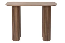 Discount Miliboo Mesa consola de diseño de madera oscura 100 cm FOLEEN