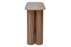Discount Miliboo Mesa consola de diseño de madera oscura 100 cm FOLEEN
