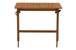 Clearance Miliboo Mesa de balcón plegable de madera maciza 80 cm CARMEN