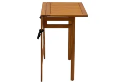 Clearance Miliboo Mesa de balcón plegable de madera maciza 80 cm CARMEN