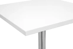 Outlet Miliboo Mesa de bar blanca cuadrada JACK