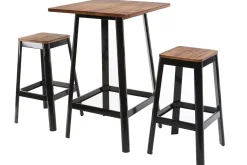 Hot Miliboo Mesa de bar diseño negra JONES