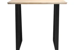 Store Miliboo Mesa de bar en mango y metal negro L120 cm VIJAY