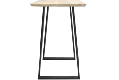 Store Miliboo Mesa de bar en mango y metal negro L120 cm VIJAY
