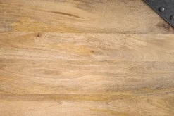 Best Sale Miliboo Mesa de bar rectangular diseño industrial madera y metal MADISON