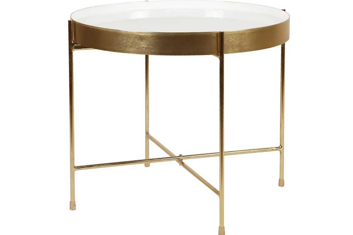 Best Sale Miliboo Mesa de centro con tablero reversible azul petróleo y blanco SATEEN