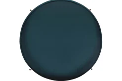 Best Sale Miliboo Mesa de centro con tablero reversible azul petróleo y blanco SATEEN