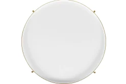 Best Sale Miliboo Mesa de centro con tablero reversible azul petróleo y blanco SATEEN