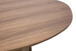 Cheap Miliboo Mesa de centro de diseño de nogal oscura 100 cm HOLLEN