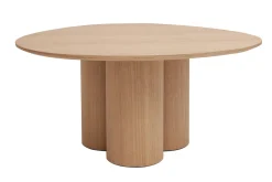 Store Miliboo Mesa de centro de diseño de madera clara HOLLEN