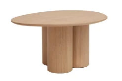 Store Miliboo Mesa de centro de diseño de madera clara HOLLEN