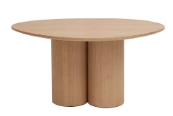 Store Miliboo Mesa de centro de diseño de madera clara HOLLEN