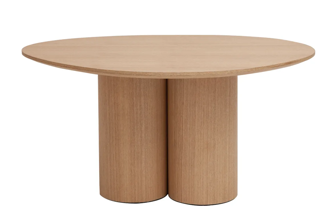 Store Miliboo Mesa de centro de diseño de madera clara HOLLEN