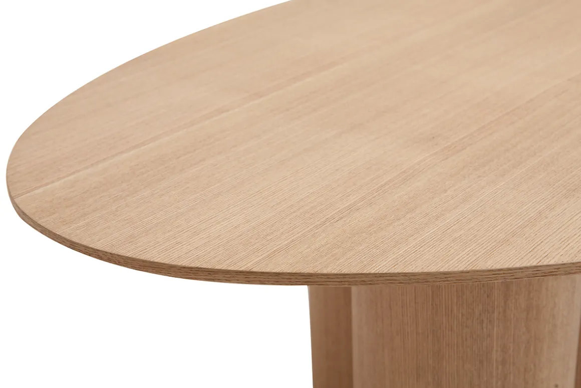 Store Miliboo Mesa de centro de diseño de madera clara HOLLEN